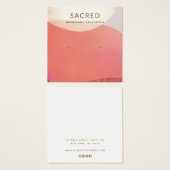 Écran d'oreille Abstrait en terre cuite (Devant & derrière)