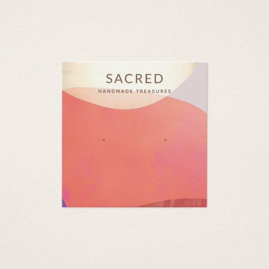 Écran d'oreille Abstrait en terre cuite (Devant)