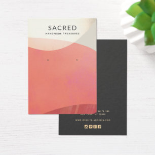 Ecran d'oreille Abstrait en terre cuite or Terre