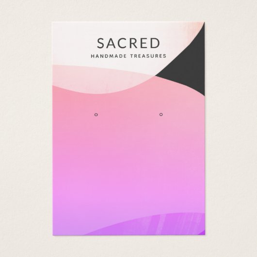 Écran d'oreille Abstrait rose moderne (Devant)