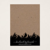 Ecran d'oreille artisanal Rustic Mountains Skyline (Devant)