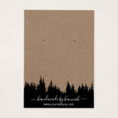 Écran d'oreille artisanal Rustique Kraft Forest (Dos)