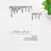 Écran d'oreille blanc Parties scintillant argentée (Bureau)