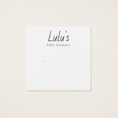 Écran d'oreille blanc très simple (Devant)