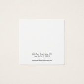 Écran d'oreille blanc très simple (Dos)