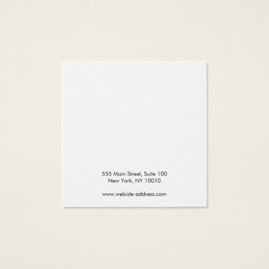 Écran d'oreille blanc très simple (Dos)