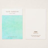 Écran d'oreille bleu turquoise Aqua (Devant & derrière)