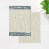 Écran d'oreille Burlap rustique et Starfish en boi (Bureau)