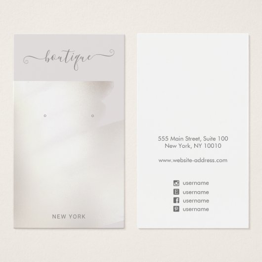 Écran d'oreille couleur argent du script de signat (Devant & derrière)