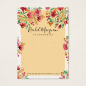 Écran d'oreille couleur rouge rose jaune d'été (Devant)