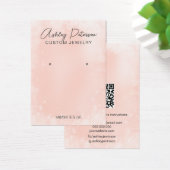 Écran d'oreille de code QR festif de neige rose ch (Bureau)