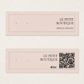 Écran d'oreille de code QR rose vif moderne (Devant & derrière)