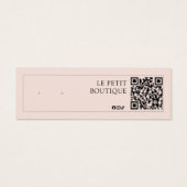 Écran d'oreille de code QR rose vif moderne (Dos)
