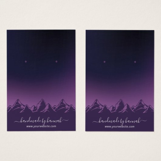 Écran d'oreille de couleur violet (Devant & derrière)