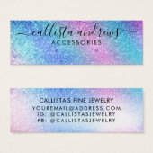 Écran d'oreille de Parties scintillant bleu violet (Devant & derrière)