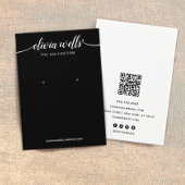 Écran d'oreille de police de script noir