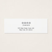 Écran d'oreille de script manuscrit blanc (Dos)