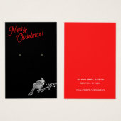 Écran d'oreille du cardinal de Noël (Devant & derrière)