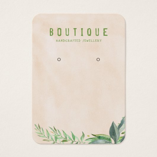 Écran d'oreille du feuillage vert (Devant)