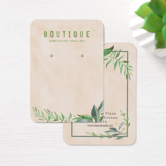 Écran d'oreille du feuillage vert (Bureau)