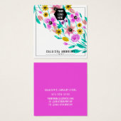 Écran d'oreille du logo floral rose d'été (Devant & derrière)