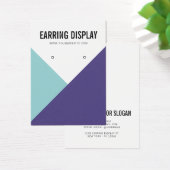 Écran d'oreille du logo turquoise violet moderne (Bureau)