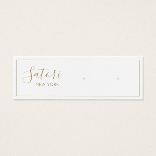 Écran d'oreille du script de signature blanc (Devant)