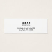 Écran d'oreille du script de signature blanc (Dos)