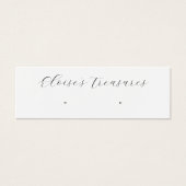 Écran d'oreille du script de signature blanc (Devant)