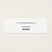 Écran d'oreille du script de signature blanc (Dos)