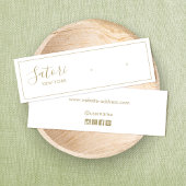 Écran d'oreille du script de signature blanc