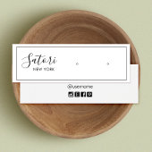 Écran d'oreille du script de signature blanc