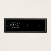 Écran d'oreille du script de signature noir (Devant)