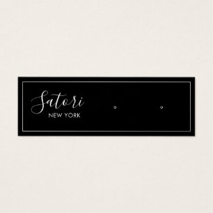 Écran d'oreille du script de signature noir