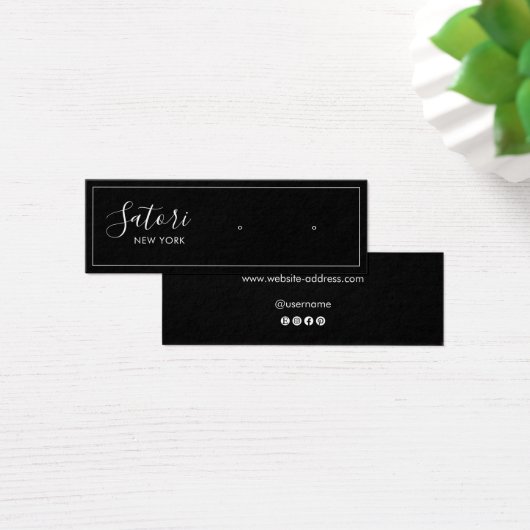 Écran d'oreille du script de signature noir (Bureau)