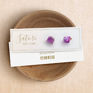 Écran d'oreille en argent chaud gris ombre Script 