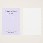 Écran d'oreille en lilas clair minimal (Devant & derrière)