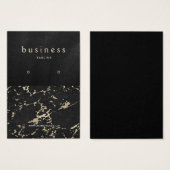 Écran d'oreille en noir et marbre (Devant & derrière)