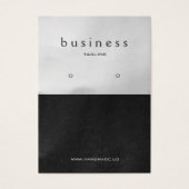 Écran d'oreille en noir et platine (Devant)