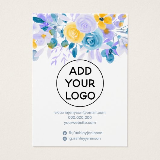 Écran d'oreille fleurie de lavande (Dos)