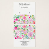 Écran d'oreille floral rose (Devant & derrière)