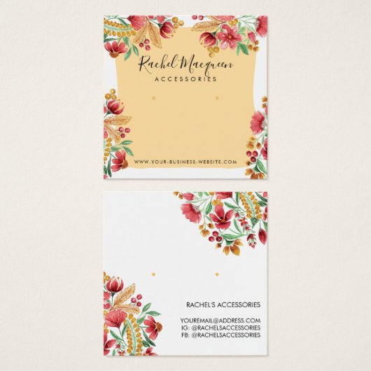 Écran d'oreille jaune rose rouge (Devant & derrière)