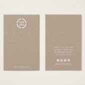 Écran d'oreille kraft simple et personnalisé (Devant & derrière)