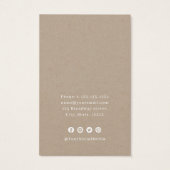 Écran d'oreille kraft simple et personnalisé (Dos)