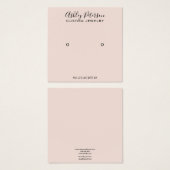 Écran d'oreille minimaliste rose (Devant & derrière)