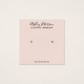 Écran d'oreille minimaliste rose (Devant)