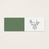 Écran d'oreille minimaliste vert Terre (Devant)