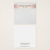 Écran d'oreille moderne Rose Gold Stripe (Devant & derrière)