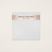 Écran d'oreille moderne Rose Gold Stripe (Devant)