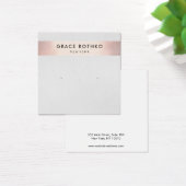 Écran d'oreille moderne Rose Gold Stripe (Bureau)